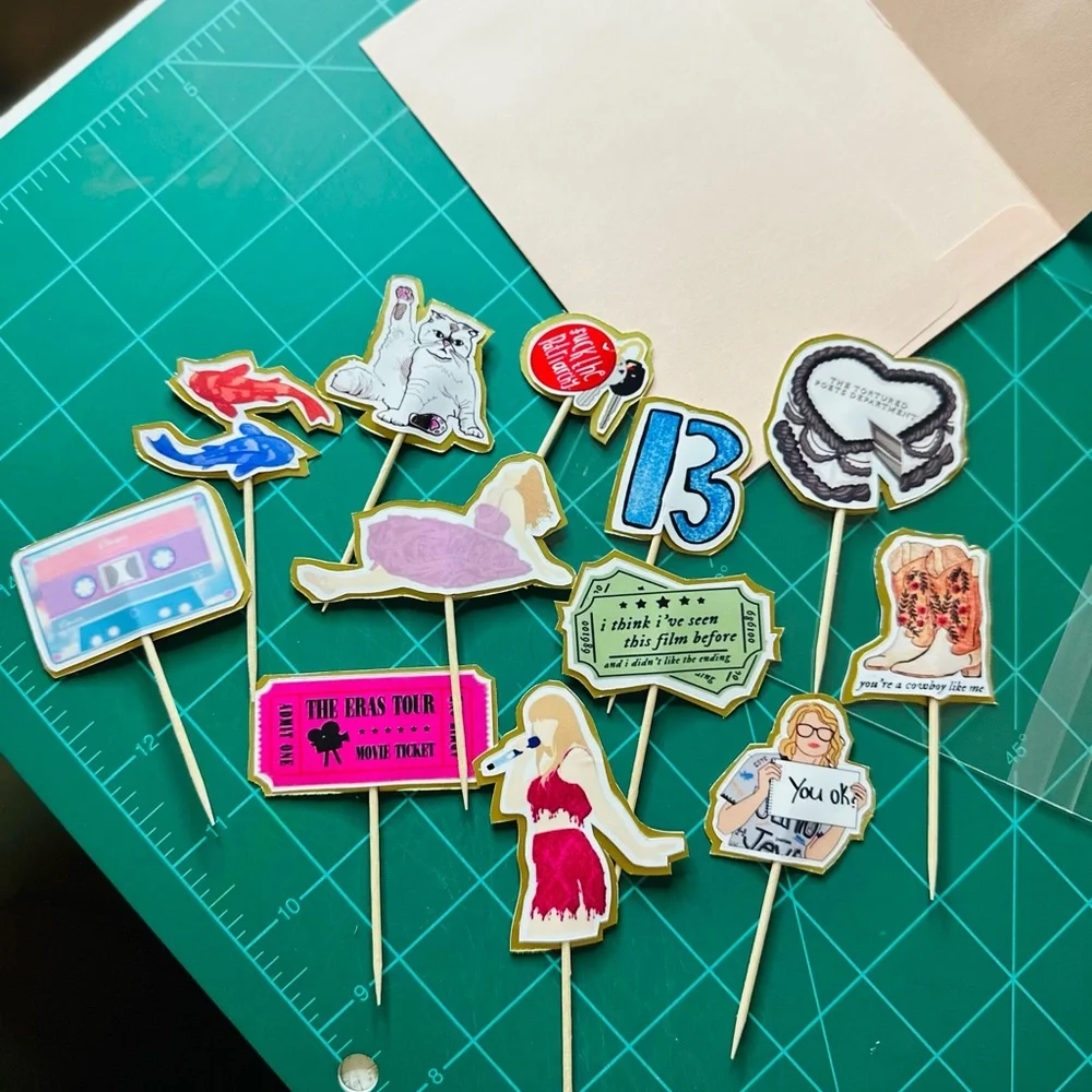 Taylor Swift Party Cupcake Toppers